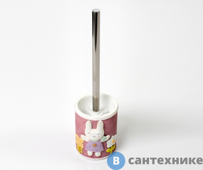 картинка Щетка для унитаза WasserKRAFT Ammer K-6427 металл, хромоникелевое покрытие, полирезин