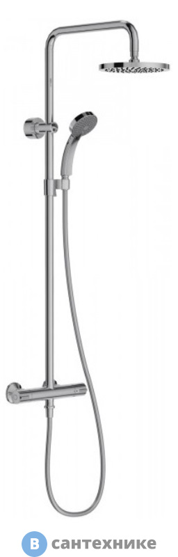 Душевая стойка Jacob Delafon JULY E45716-CP с термостатом (хром)