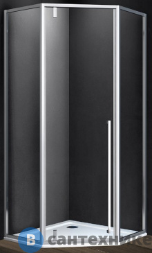 картинка Душевой уголок Vincea Penta VSP-3P900CL, 900*900, хром, стекло прозрачное, без поддона