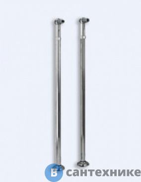 картинка Установочный комплект Cezares PI-U-01 модерн для напольного смесителя для ванной с держателем ручного душа, хром