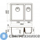картинка Кухонная мойка OMOIKIRI Kata-55-2-U-GR, grey (4993390)