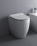 Унитаз пристаной AXA Glomp 0201401 BTW 510х365 мм, безободковый, White Glossy, без сиденья