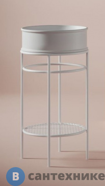 картинка Металическая структура ArtCeram VOGUE O44xh72,5см для раковин Rombo, Millerighe and Atelier, белый матовый (ACA058 05)