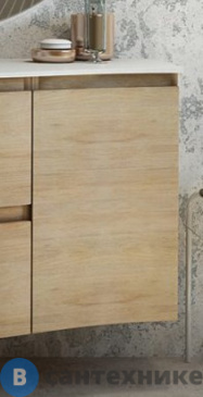 картинка Шкафчик Cezares VAGUE 54835 подвесной с одной распашной створкой, правый, Rovere tabacco, 34x40x55