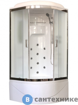 картинка Душевая кабина Royal Bath RB 90NRW-C 900x900x2170 (матоаое) (RB90NRW-C)