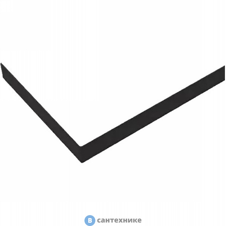 Экран Cezares TRAY-AS-A-90-100-SCR-NERO для поддона из искусственного мрамора, чёрный