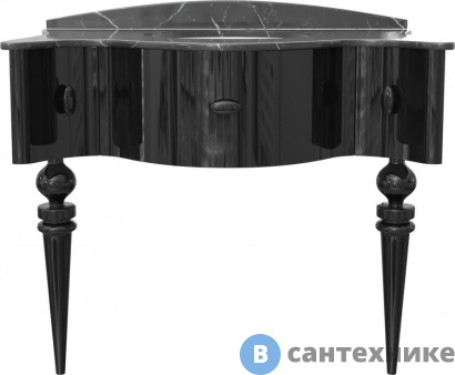 картинка Тумба с раковиной VOQ Charlotte 95 premium black (554030)