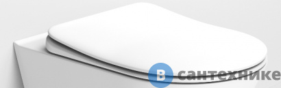 картинка Крышка Boheme 976-MW для унитаза Avva, soft-close белый матовый
