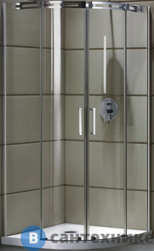 картинка Душевое ограждение Grossman GR-4100 Galaxy 100*100*190 полукруг, двери раздвижные