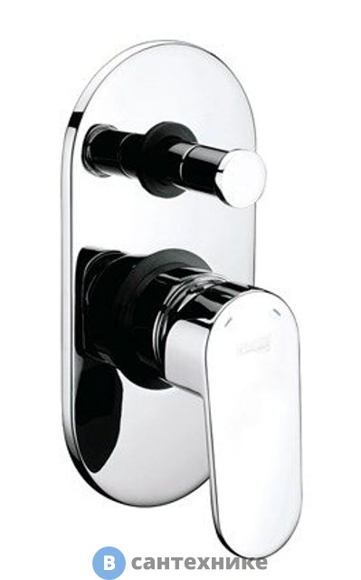 Смеситель WasserKRAFT Donau 5361 для ванны и душа латунь, хромоникелевое покрытие