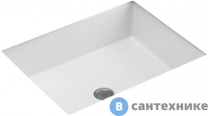 картинка Раковина Jacob Delafon E2882-0 Verticyl встраиваемая снизу 50*40 см, белый