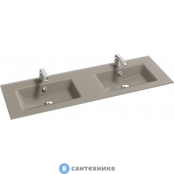 Раковина Jacob Delafon EB1832RU-DE5 Sherwood стеклянная, матовый базальт, 140 см