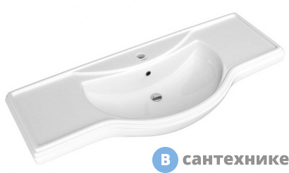 картинка Раковина Kirovit Классик 1200 столешница