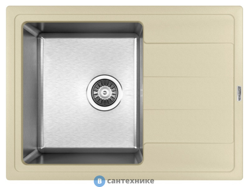 Кухонная мойка FLORENTINA Комби 650, шампань FS (21.390.B0650.202)