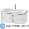 картинка Тумба под раковину Duravit White Tulip подвесная, 410x984x458 мм, 2 ящика с ручкой, белый высокоглянцевый (WT435208585)