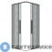 картинка Душевое ограждение Grossman Galaxy 300.K33.01.9090.21.02 (90*90*195) квадрат, раздвижн, черн. матов, стекло шиншилла, без поддона