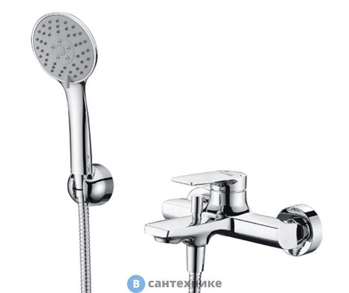 Смеситель WasserKRAFT Lopau 3201 для ванны с коротким изливом латунь, хромоникелевое покрытие