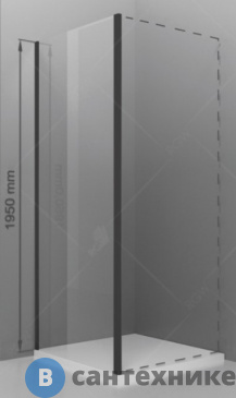 картинка Боковая панель RGW Z-050-2-B 110*195 чёрный/прозрачное/6 мм (352205211-14)