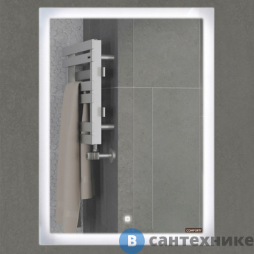 картинка Зеркало Comforty Гиацинт 60 LED-подсветка, сенсор 600*800