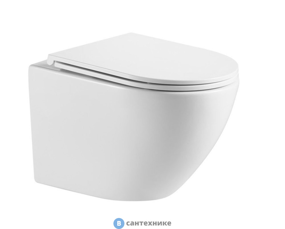 Унитаз с инсталляцией WELTWASSER и кнопкой смыва (AMBERG 350 ST + MERZBACH 043 MT-WT + AMBERG RD-WT)