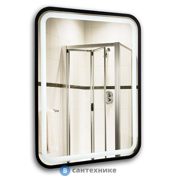 Зеркало AZARIO Мальта-лофт 600*800 сенсор выкл, рама пластик (LED-00002353)