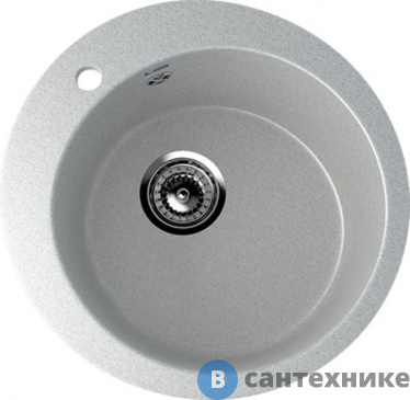 картинка Кухонная мойка Ulgran U-405-310 серый D=495мм
