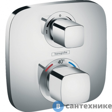 картинка Смеситель Hansgrohe 15708000 Термостат с запорным/переключающим