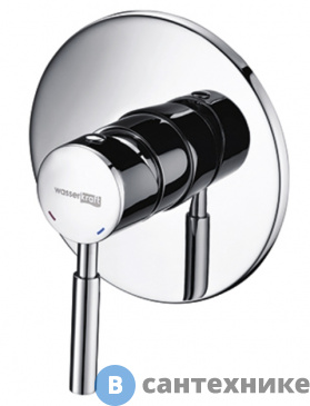 картинка Смеситель WasserKRAFT Main 4151 для душа латунь, хромоникелевое покрытие