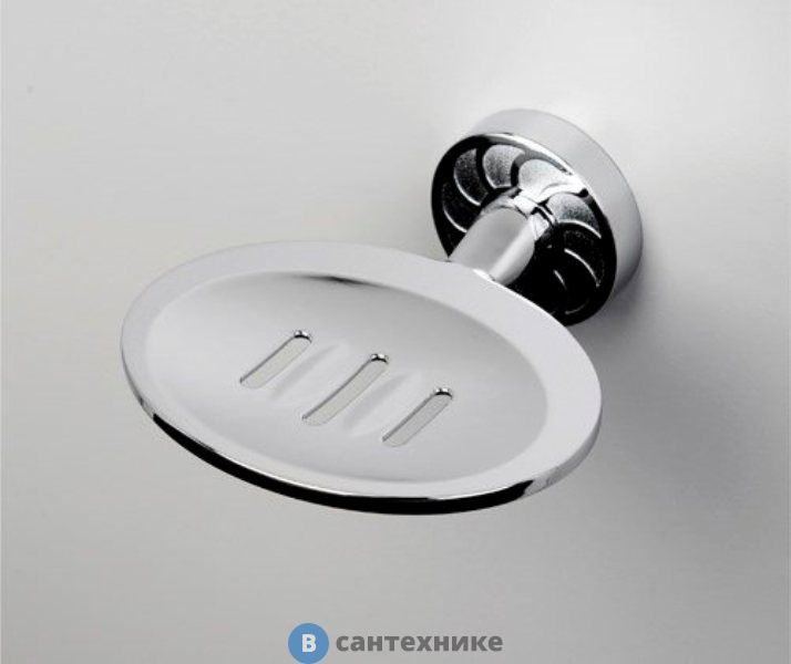 Мыльница WasserKRAFT Isen K-4069 решетка металл, хромоникелевое покрытие