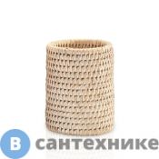 Стакан Decor Walther Basket BER настольный, ротанг светлый (931891)