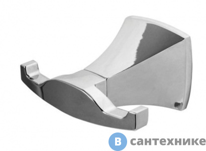 картинка Крючок двойной WasserKRAFT Wern K-2523D металл, хромоникелевое покрытие