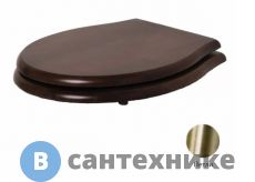 Сиденье AZZURRA Elios/Diana для унитаза дерево, шарниры бронза (C1800LM/NM noce/br)