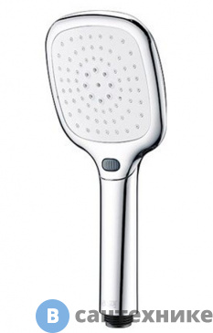 картинка Лейка для душа WasserKRAFT A065 3-функциональная хромоникелевое покрытие, ABS-пластик