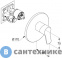 картинка Встраиваемый смеситель Kludi PURE&EASY 376550565 для душа, внешняя часть
