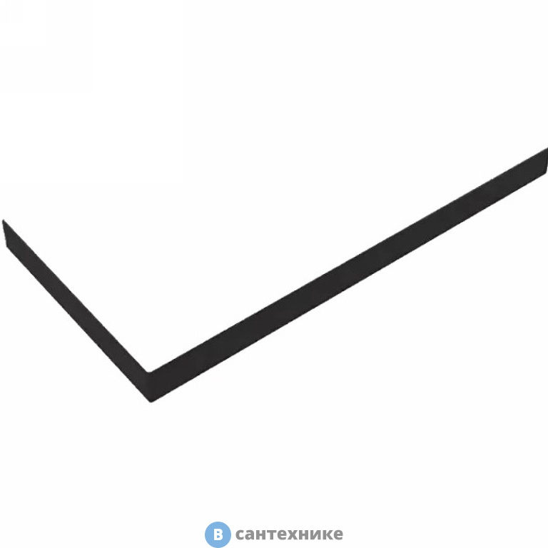 Экран Cezares TRAY-AS-AH-120/90-100-SCR-NERO для поддона из искусственного мрамора, чёрный