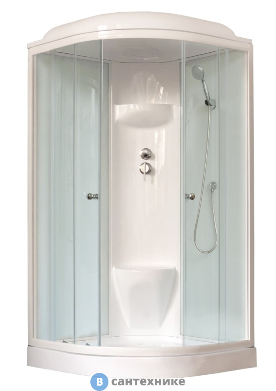 Душевая кабина Royal Bath RB 90HK6-WT 900x900x2170 (белое/прозрачное)