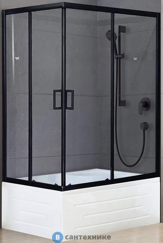Душевой уголок Royal Bath RB 8100BP-T-BL  R 1000x800x2000 (прозрачная) (RB8100BP-T-BL-R)