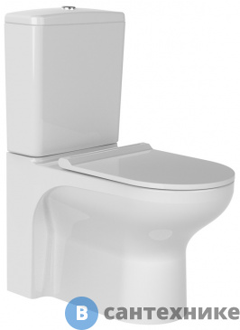 картинка Унитаз с бачком Bien VENUS безободковый с тонким сиденьем микролифт (VNKD064N1VP0W3000 + ORRS04101VDAW3000 + YRSIT0310102 + VTMU11W3W3HB0)