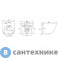 картинка Унитаз подвесной ABBER Bequem AC1100T белый, безободковый, смыв торнадо, с сиденьем