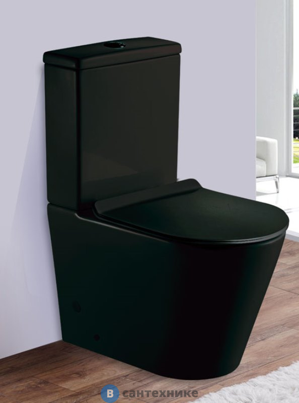 Унитаз-компакт ESBANO ALAGON-C (Matt Black)