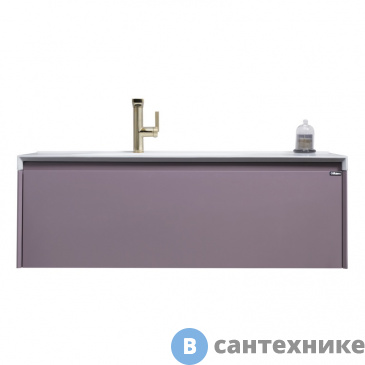 картинка Тумба с раковиной Orans BC-4060-1200L с LED подсветкой, PU034 (1200x500x400)