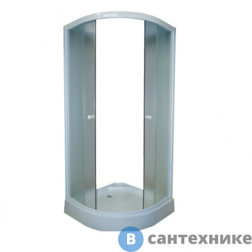 картинка Душевой уголок Parly ZF91 (90*90*190) матовое стекло, низкий поддон