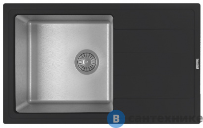 картинка Кухонная мойка FLORENTINA Комби 780, антрацит FS (21.395.D0780.302)