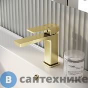 Смеситель Grossman Style 510.K35.05.320 для раковины, золото сатиновый (510.K35.05.320)