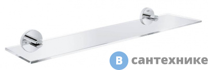 картинка Полочка Grohe 40799001 Essentials стеклянная, 600 мм