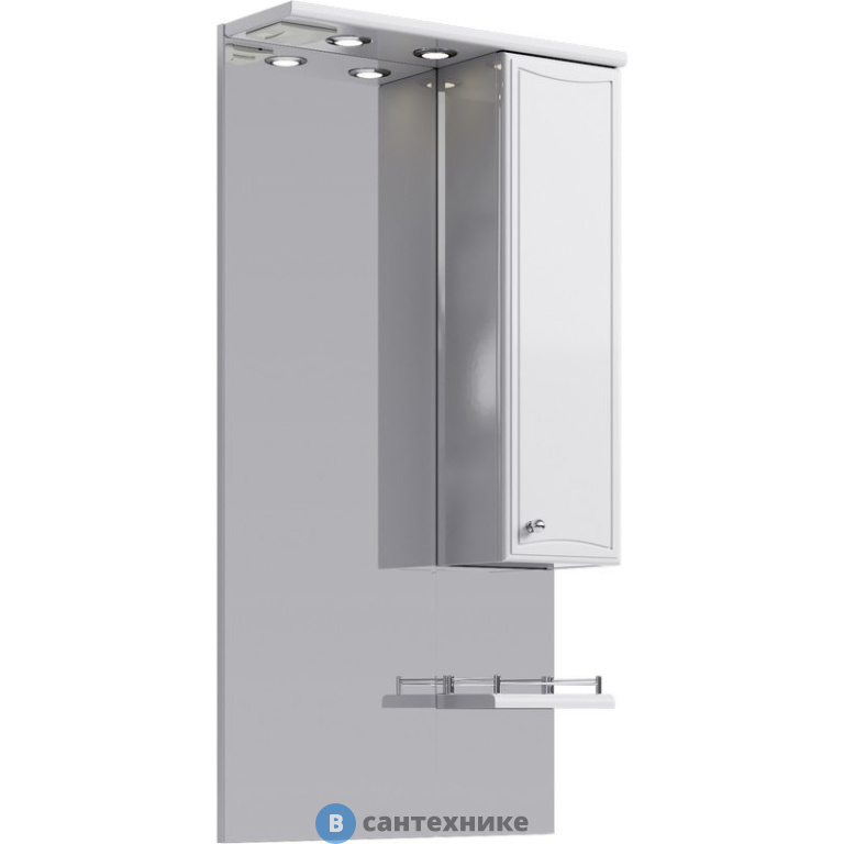 Панель Aqwella Барселона с зеркалом, шкафчиком и подсветкой (Ba.02.55)