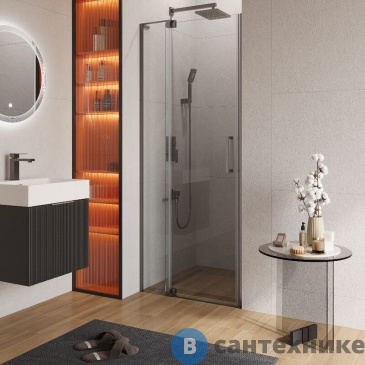 картинка Душевая дверь CEZARES SLIDER-B-1-80/90-C-GM