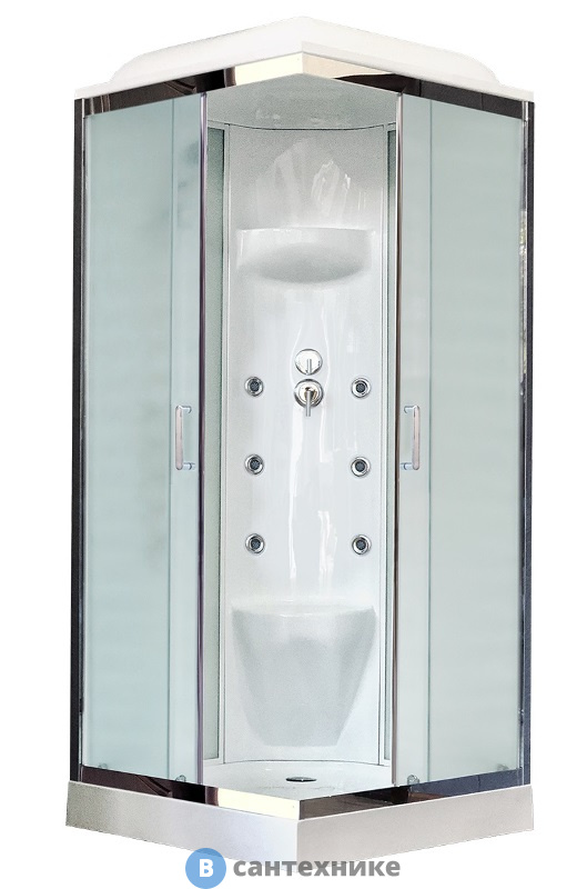Душевая кабина Royal Bath RB 90HP7-WC 900x900x2170 (белое/матовое) (RB90HP7-WC)