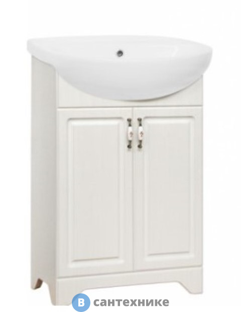 Тумба под раковину Style line Олеандр-2 55, Люкс рельеф пастель (4650134471748)