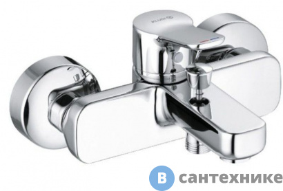 картинка Однорычажный смеситель Kludi PURE&EASY 376810565 для ванны и душа
